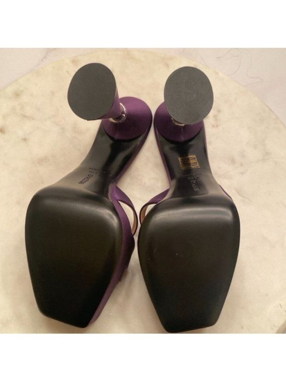 NWB D'ACCORI "Sienna" Platform Mules in Purple, size 41.5 - Picture 8 of 13
